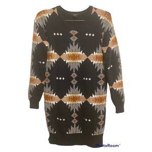 Anthrolopology Esmara western long aztec sweater size s